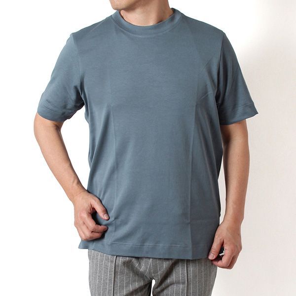 26SSモデル グランサッソ GRAN SASSO ピマコットン Ｔシャツ【567 BLUE GRAY】 60139 81001 567 BLUE GRAY/【2026SS】m-tops