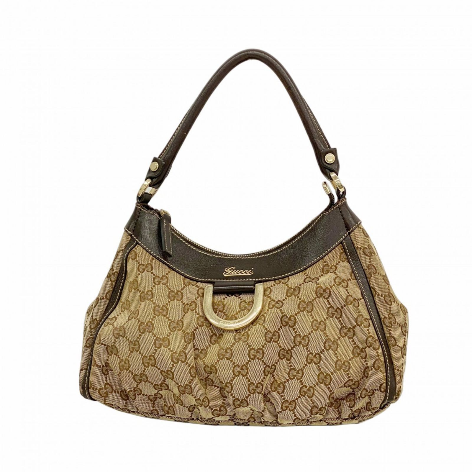 グッチ(Gucci) グッチ ハンドバッグ GGキャンバス 190525 キャンバス ブラウン シャンパンレディース