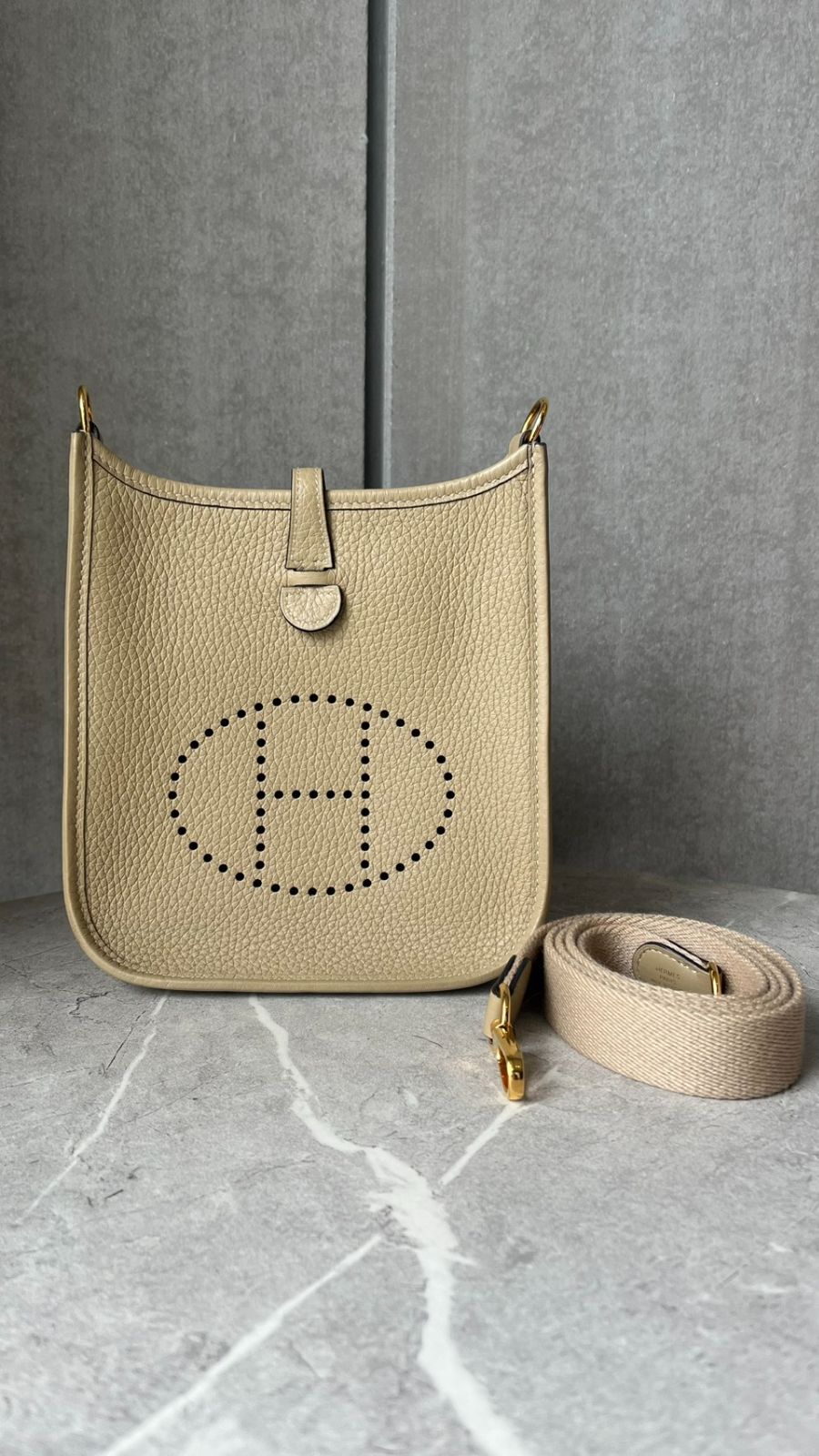 【HERMES】エヴリンTPM/トレンチ/ゴールド金具