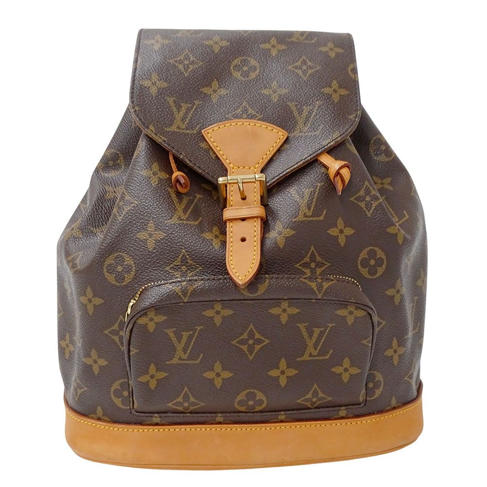 ルイ・ヴィトン LOUIS VUITTON バッグ レディース ブランド リュック モノグラムキャンバス モンスリMM ブラウン M51136 ミニリュック おしゃれ おでかけ 大人 上品 【中古】