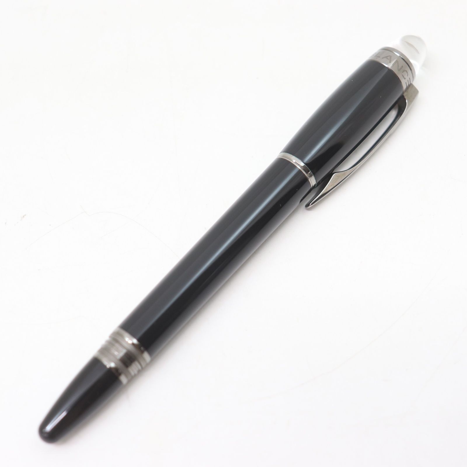 ITJE3T4MEET0 MONTBLANC モンブラン ファインライナー スターウォーカー キャップ式 ボールペン ブラック シルバー 筆記用具