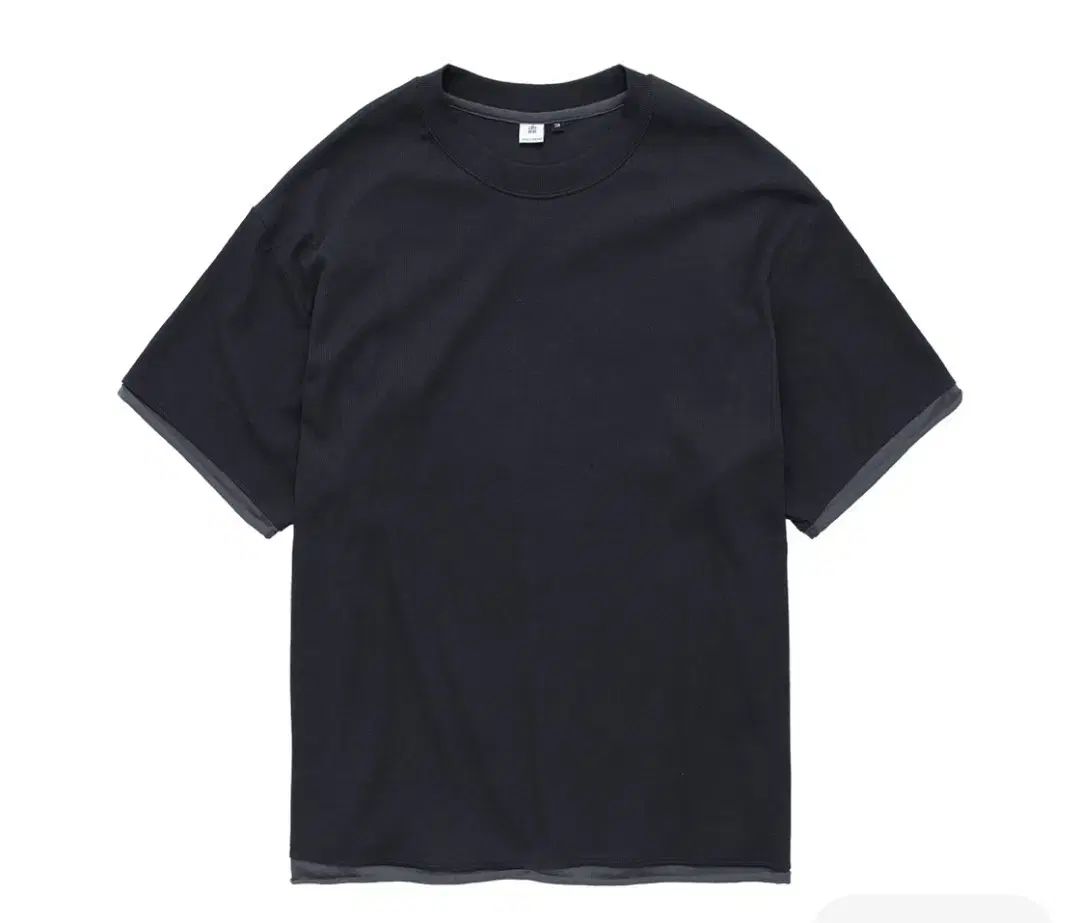 購入 3 POLYTERU リブド レイヤード クロップド Tシャツ チャコール