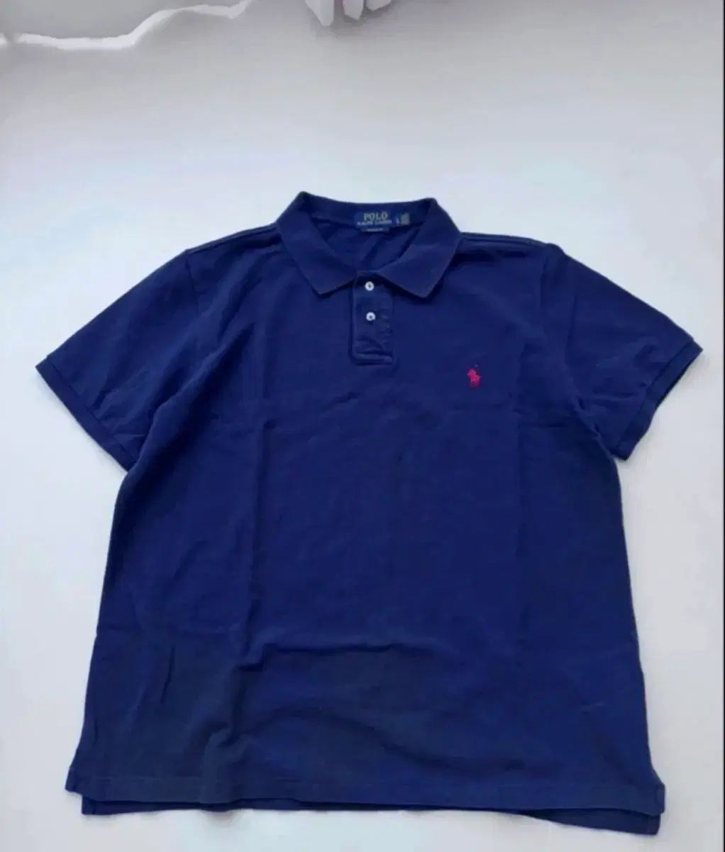 POLO RALPH LAUREN(ポロラルフローレン) ネイビー 半袖ポロシャツ クラシックフィット L