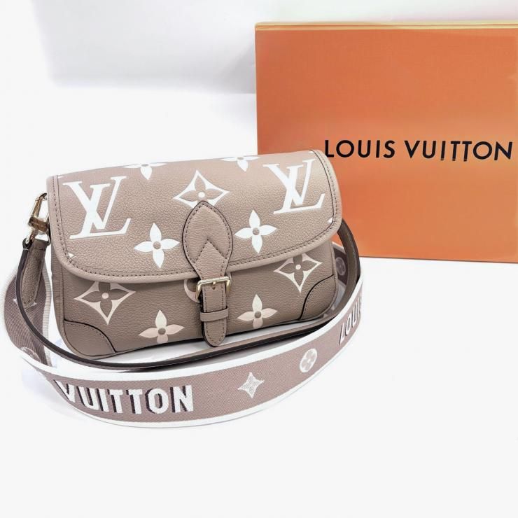 ルイ・ヴィトン LOUIS VUITTON ディアヌ バイカラーアンプラント M46583 トゥルトレーム クレーム ショルダーバッグ【鑑定済み】正規品