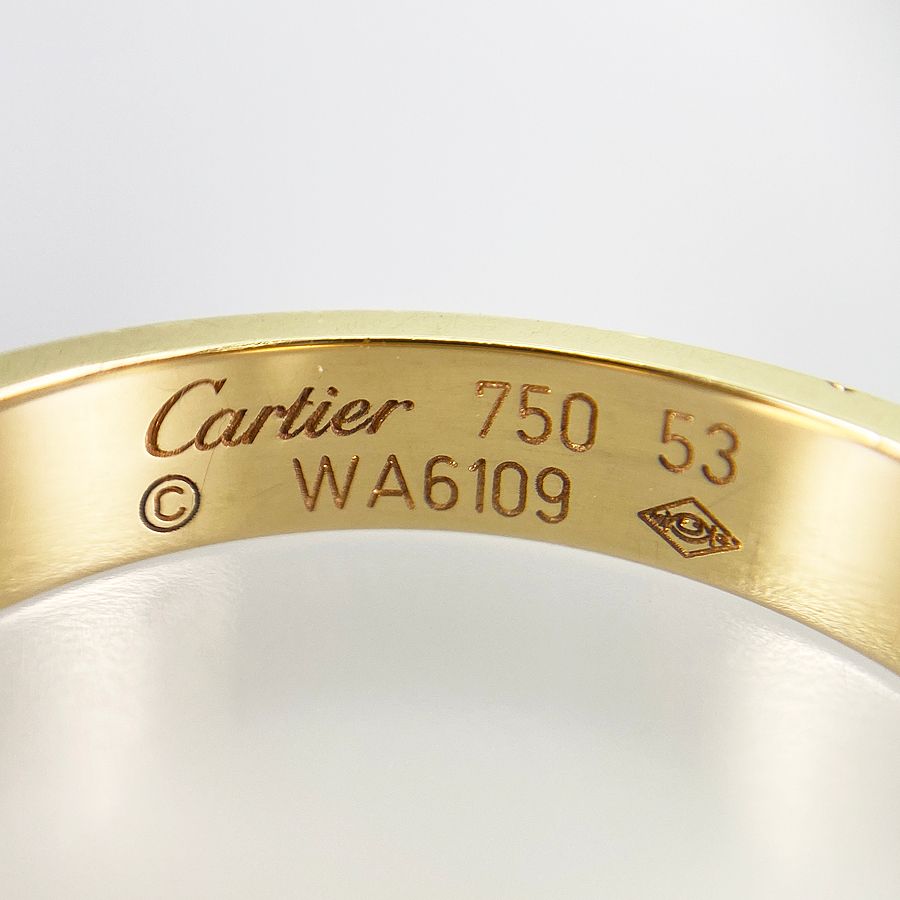 カルティエ Cartier ミニラブ K18YG 13号(53) リング sss【中古
