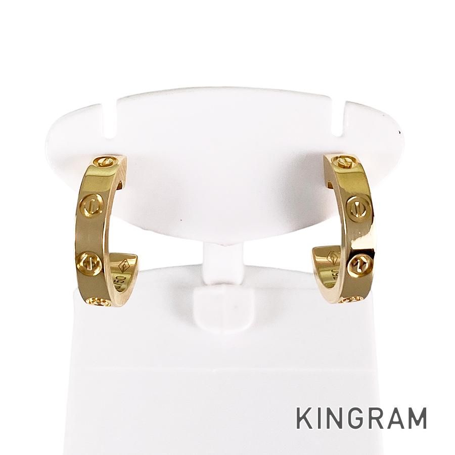 カルティエ Cartier ミニラブ K18YG ピアス sss【中古】