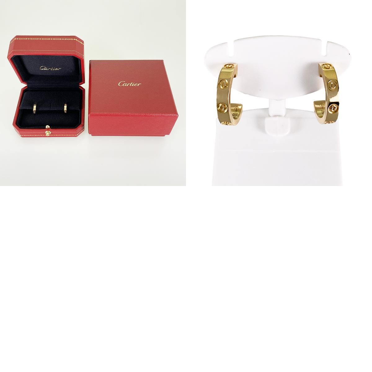 カルティエ Cartier ミニラブ K18YG ピアス sss【中古】 - メルカリ