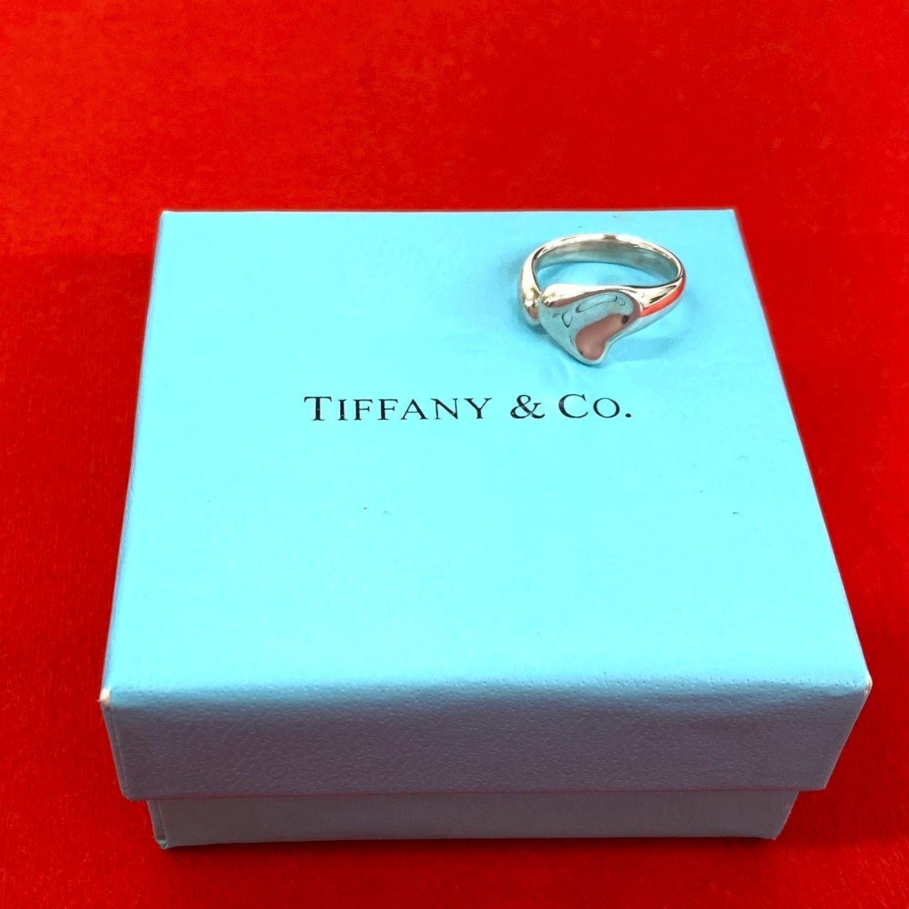 極 美品 TIFFANY&Co. ティファニー ヴィンテージ フルハート リング