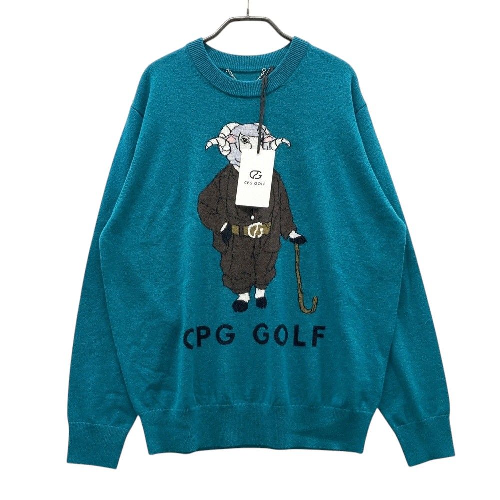 サイズ：3 CPG GOLF シーピージーゴルフ 2309-24215 ニット セーター グリーン系 [240101682288] ゴルフウェア メンズ ストスト