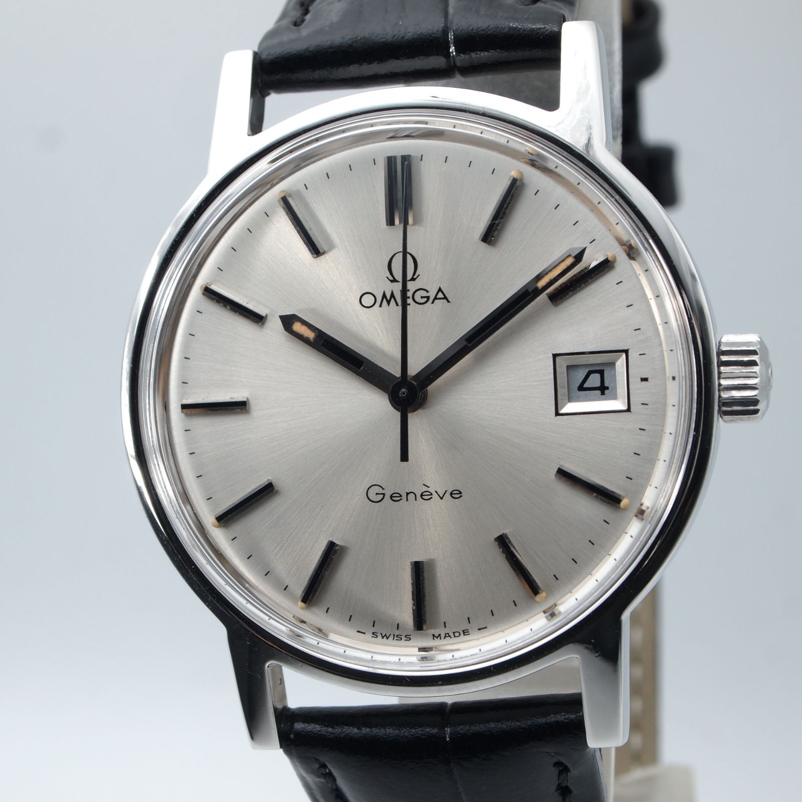 OH済 オメガ Geneve Silver 1972 メンズ Cal.613 手巻き