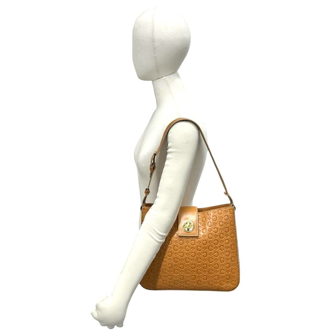 極美品 CELINE ワンショルダー ハンドバッグ C マカダム レザー 【公式