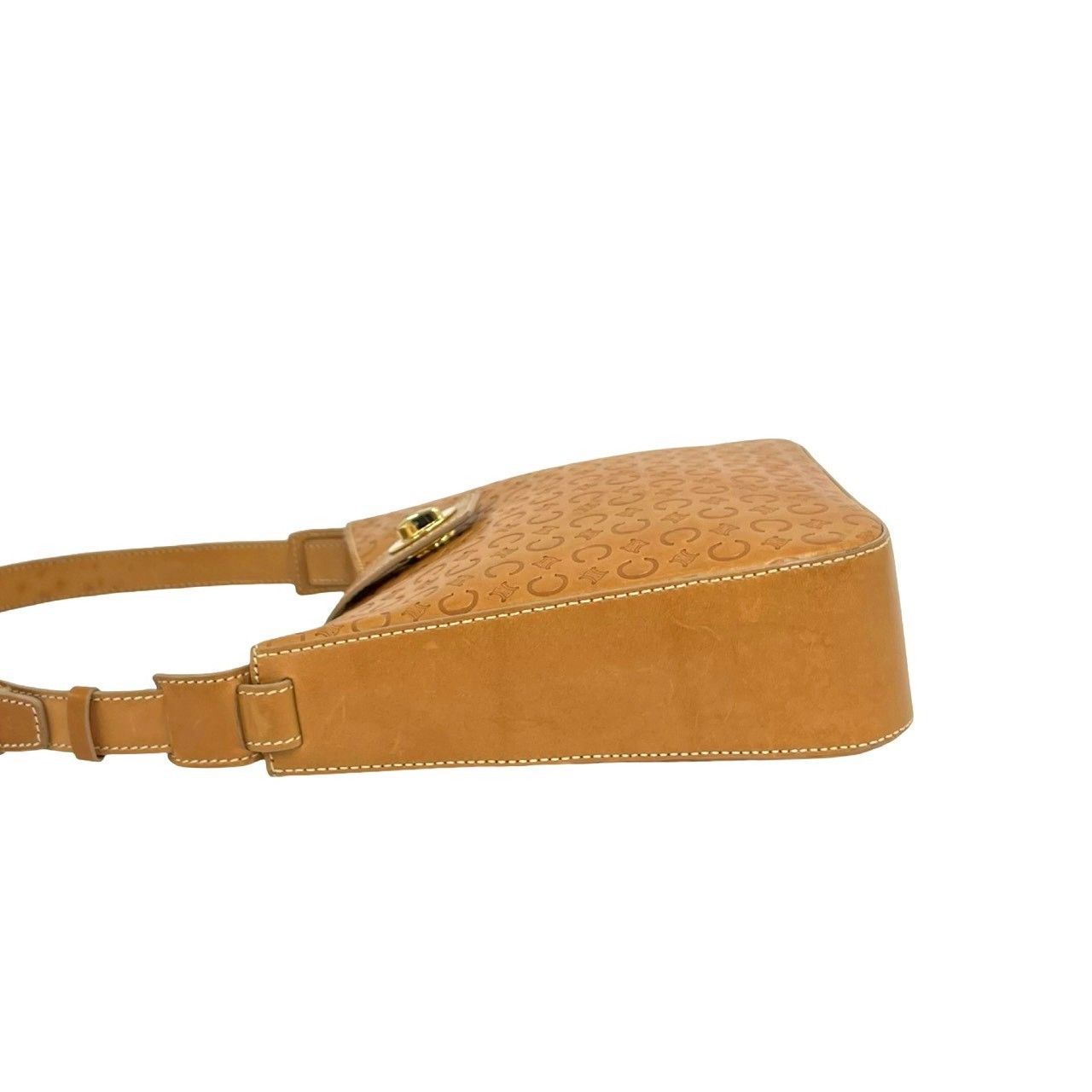 極 美品 CELINE セリーヌ C マカダム ブラゾン トリオンフ ロゴ 金具 