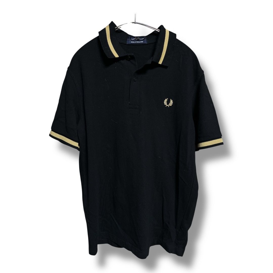 FRED PERRY フレッドペリー イングランド製 半袖ポロシャツ 刺繍ロゴ