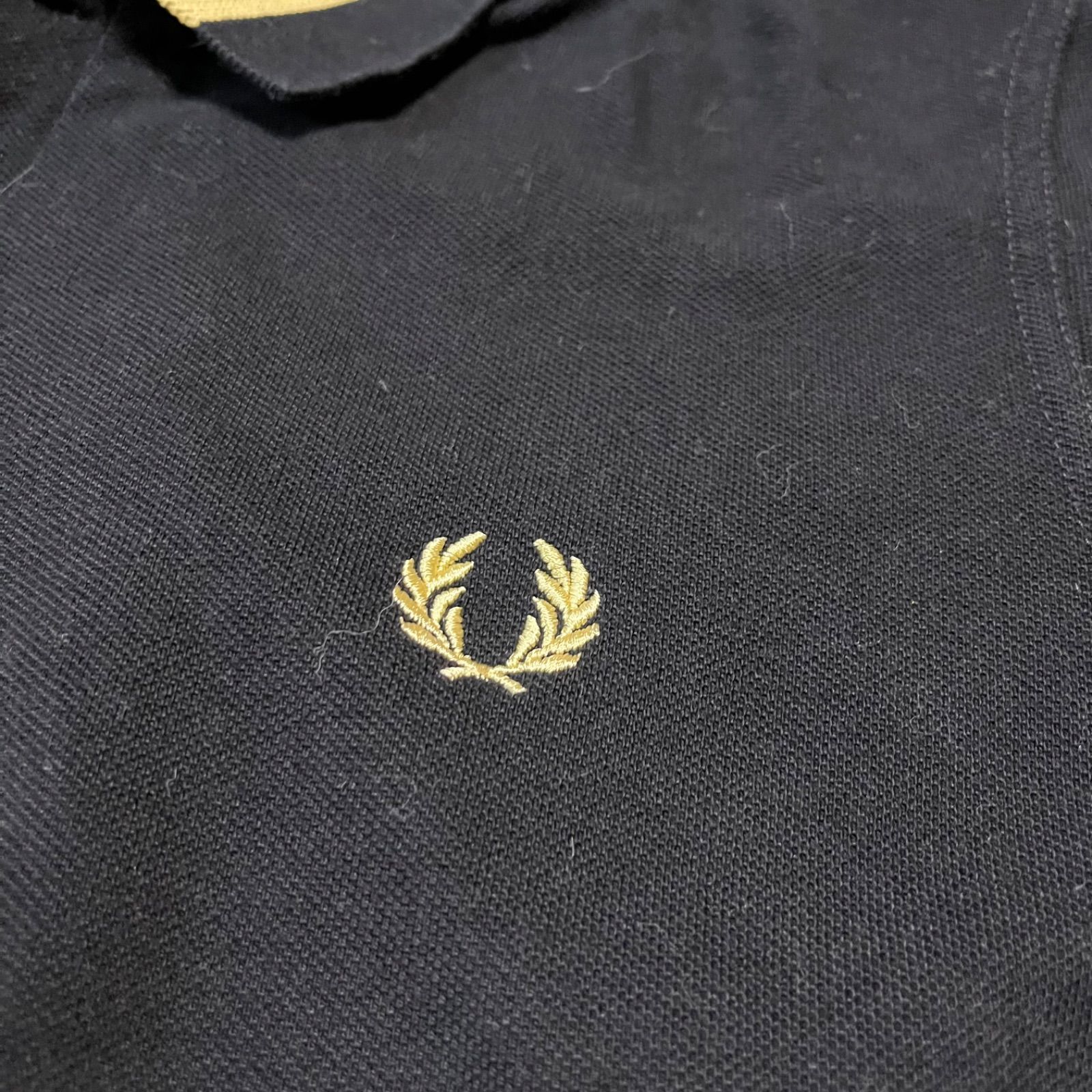 FRED PERRY フレッドペリー イングランド製 半袖ポロシャツ 刺繍ロゴ 
