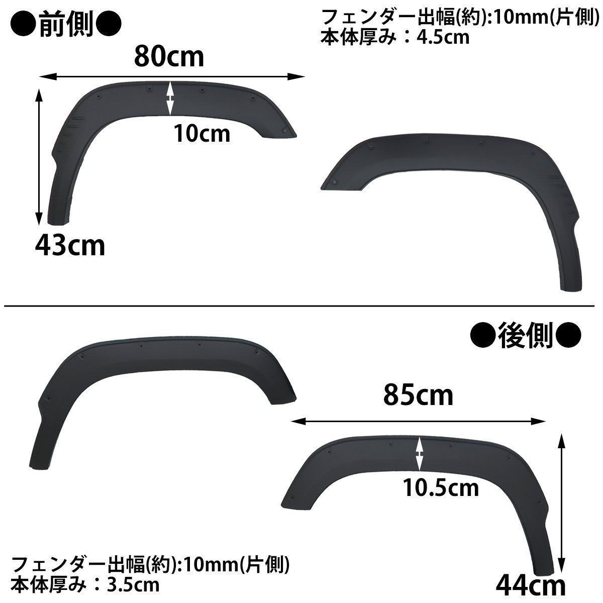 ジムニー ジムニーシエラ JB64 JB74 オーバーフェンダー セット