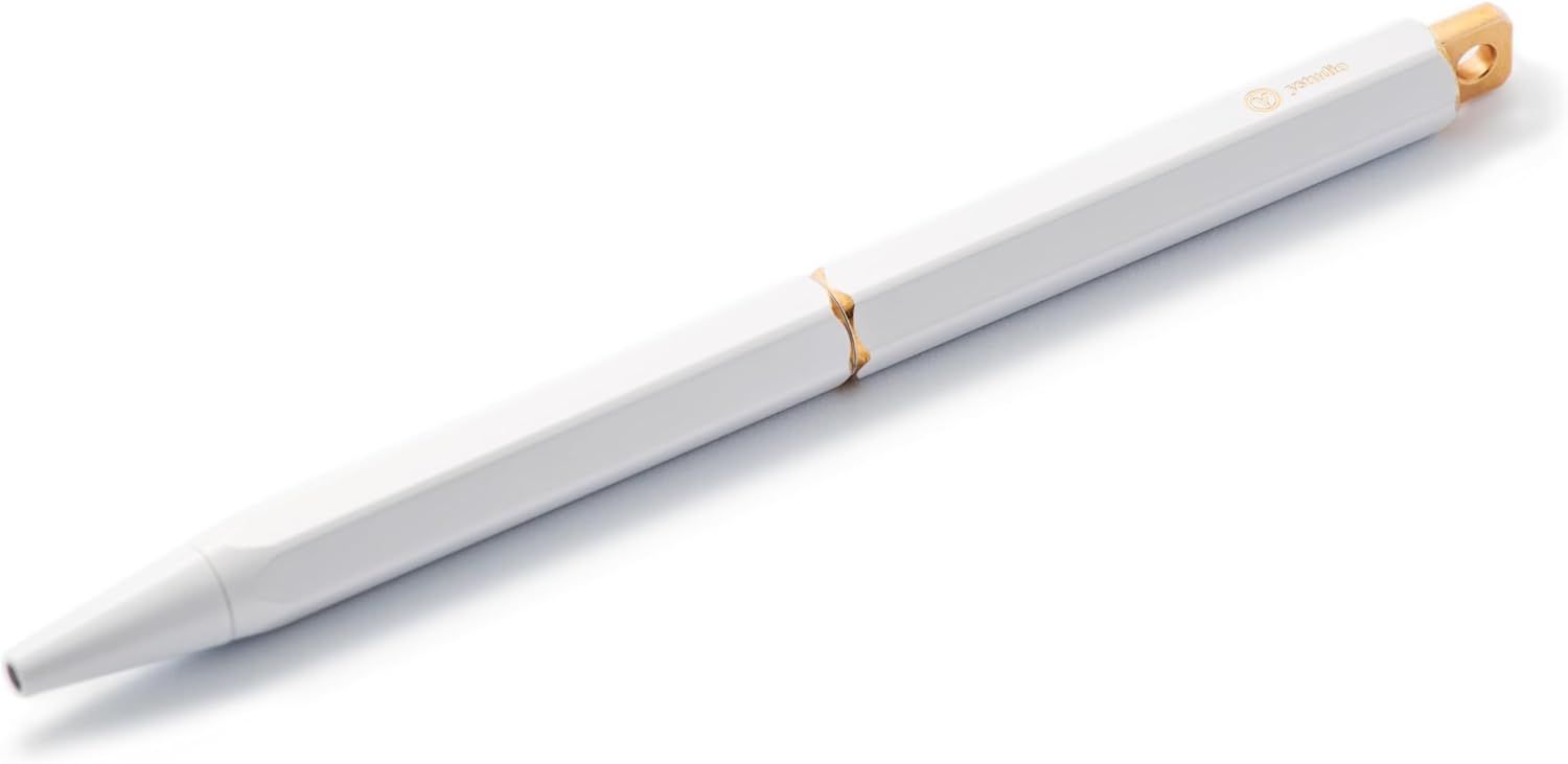 【新品未使用✨】Y-studio/ワイスタジオ ポータブルボールペン ゲルインク ホワイト YS-STAT-26 ct0026