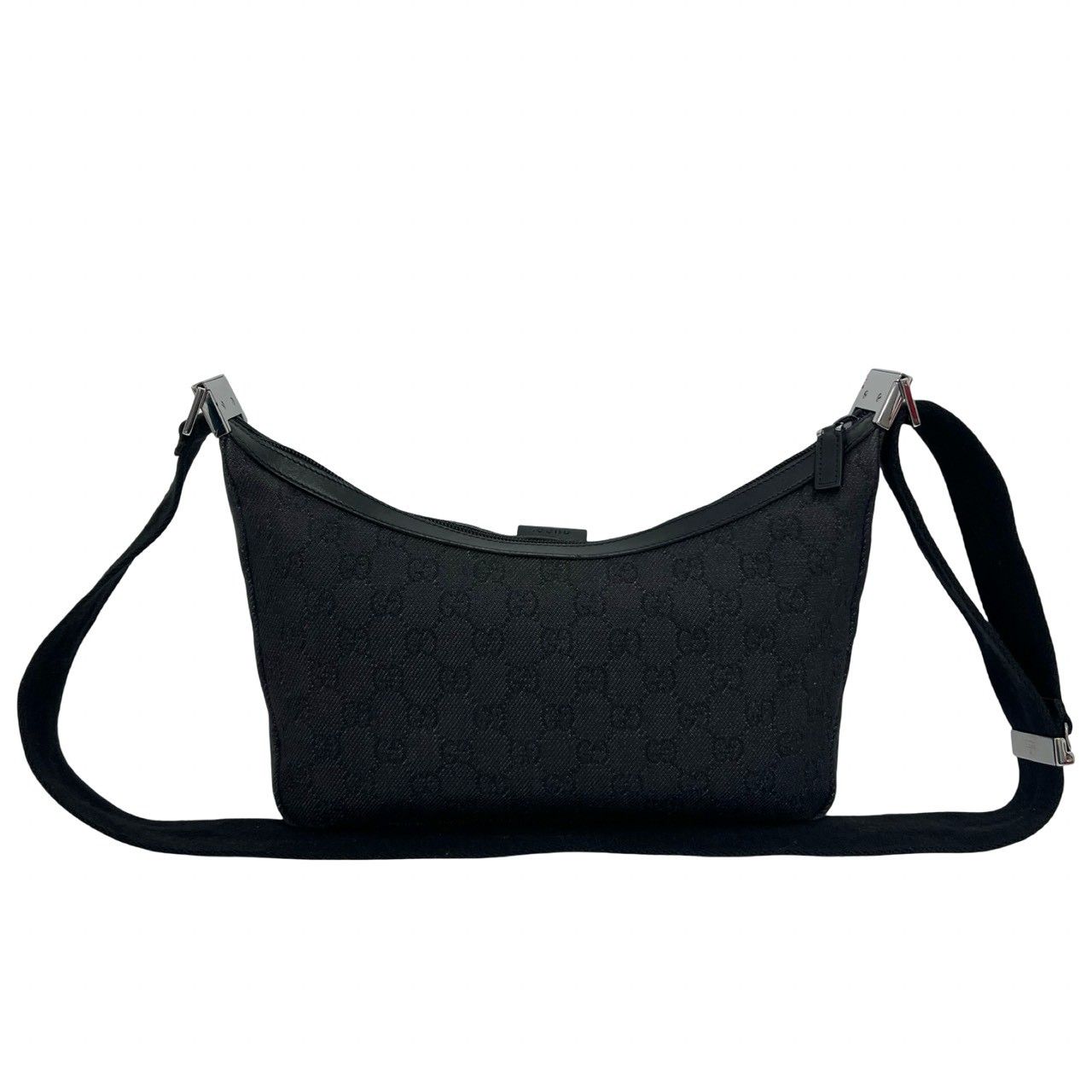 極 美品 GUCCI グッチ GGキャンバス GG柄 ロゴ レザー 本革 キャンバス
