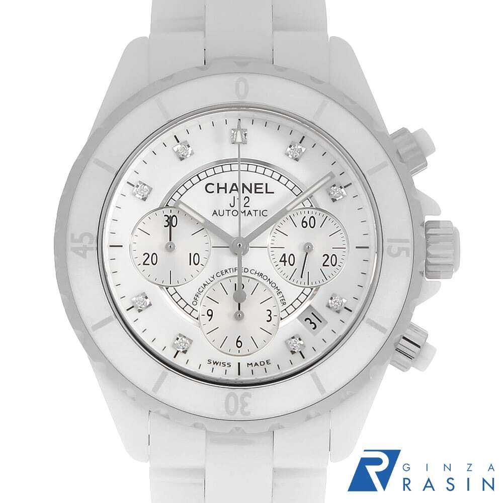 シャネル J12 クロノグラフ 9Pダイヤ H2009 中古 メンズ