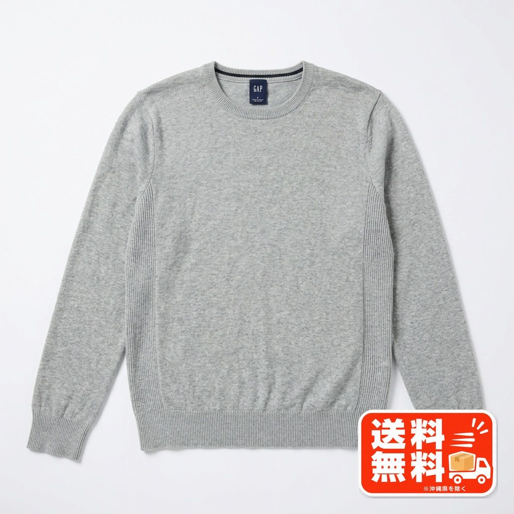GAP ギャップ クルーネック ニット グレー Lサイズ メンズ 長袖 UNIQLO風