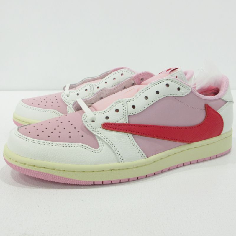 【三重本店】 中古 NIKE | ナイキ スニーカー Air Jordan 1 Retro Low OG Travis Scott トラヴィス・スコット IQ7604-101 ピンク サイズ：28.5cm 【126】