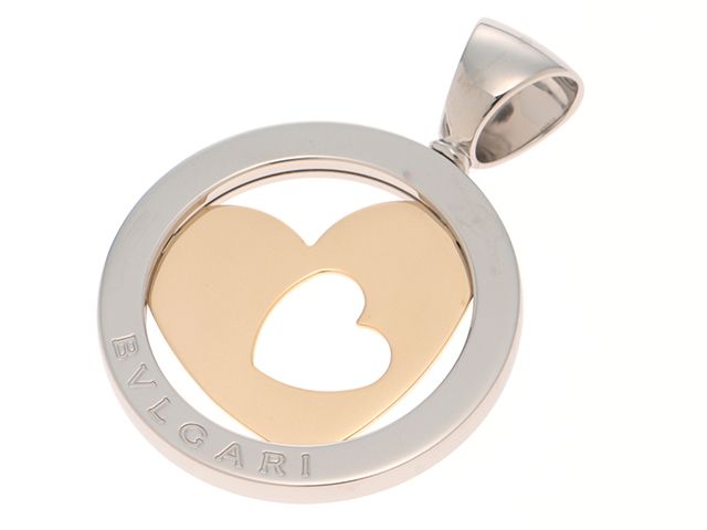 BVLGARI ブルガリ ジュエリー トンドハートトップ/YG/SS/10.8g 貴金属･宝石 ペンダントトップ K18イエローゴールド K18YG/ステンレス ゴールド ユニセックス【中古】【432】