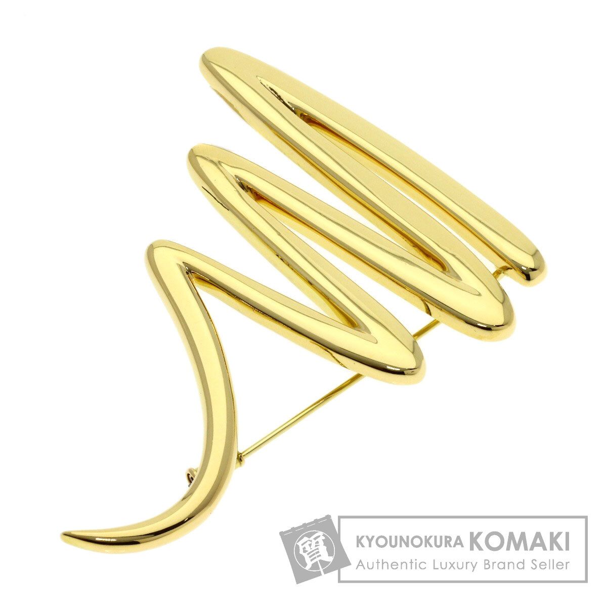 TIFFANY&Co. ティファニー スクリブル ブローチ K18YG レディース [中古]
