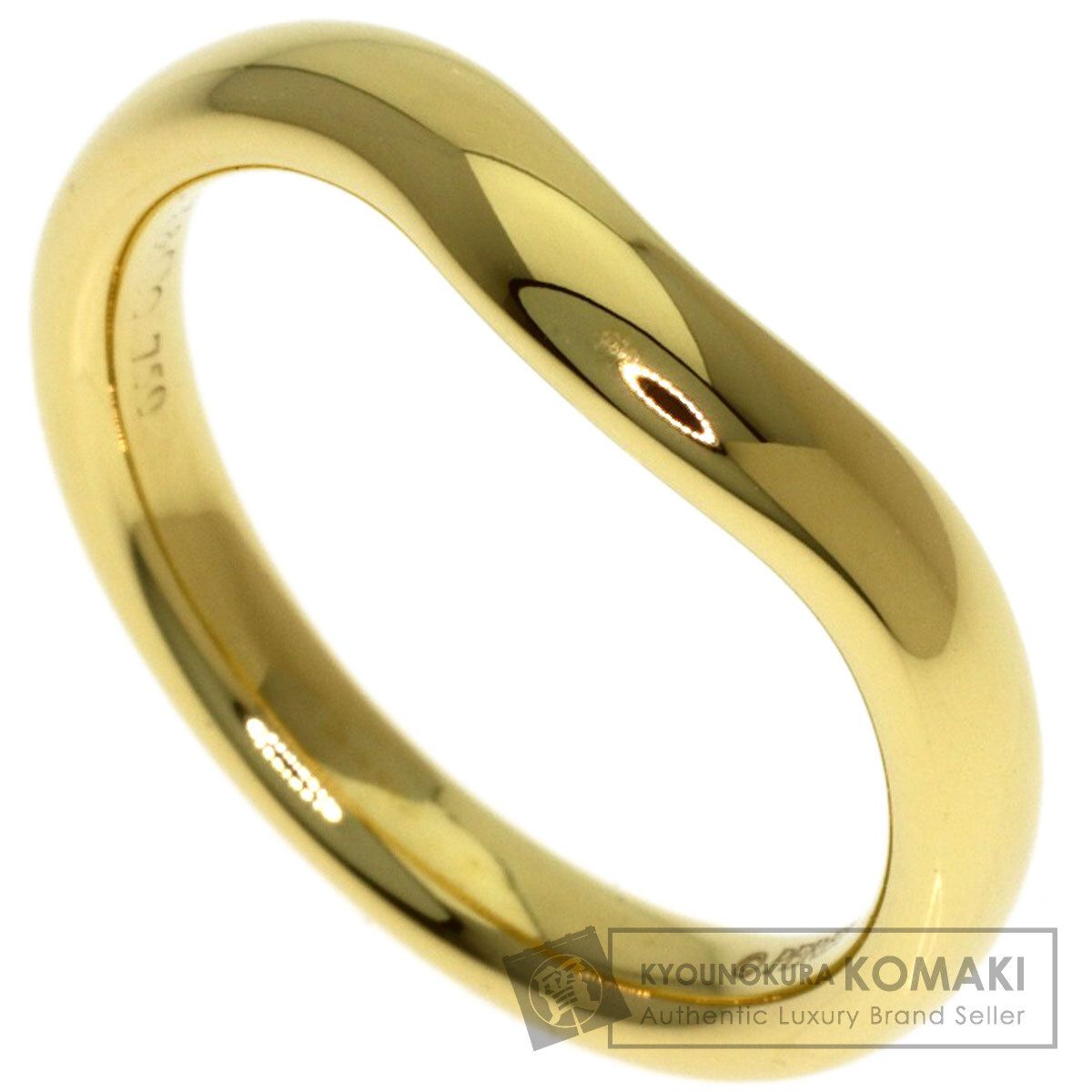 TIFFANY&Co. ティファニー カーブドバンド リング・指輪 K18YG レディース [中古]