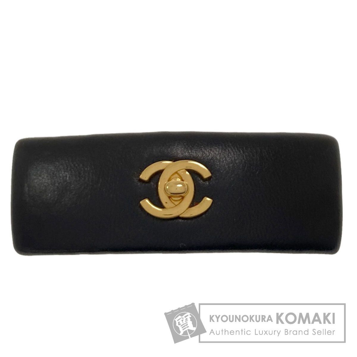CHANEL シャネル ココマーク バレッタ レザー レディース [中古