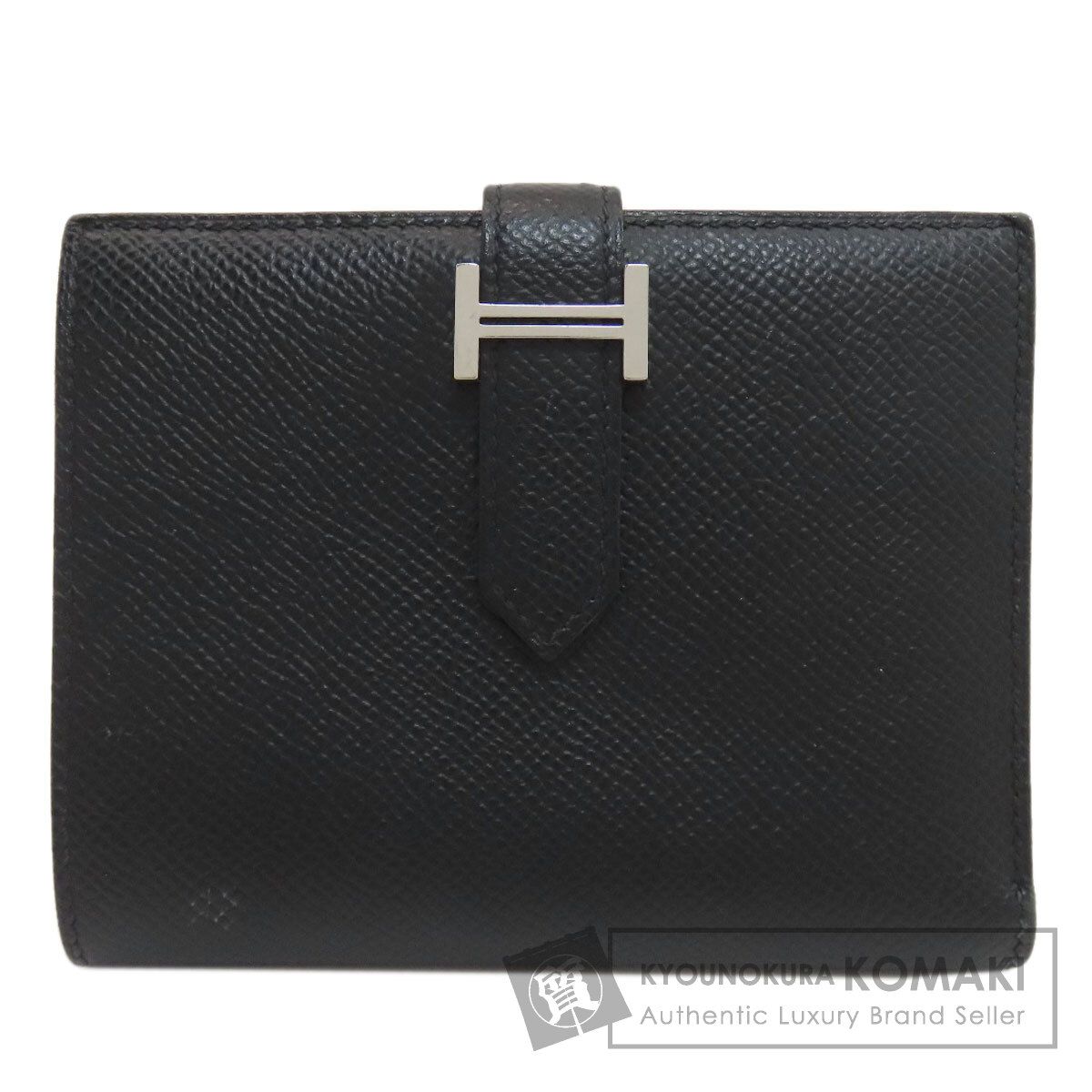 HERMES エルメス ベアンコンパクト シルバー金具 二つ折り財布（小銭入れあり） エプソン レディース [中古]