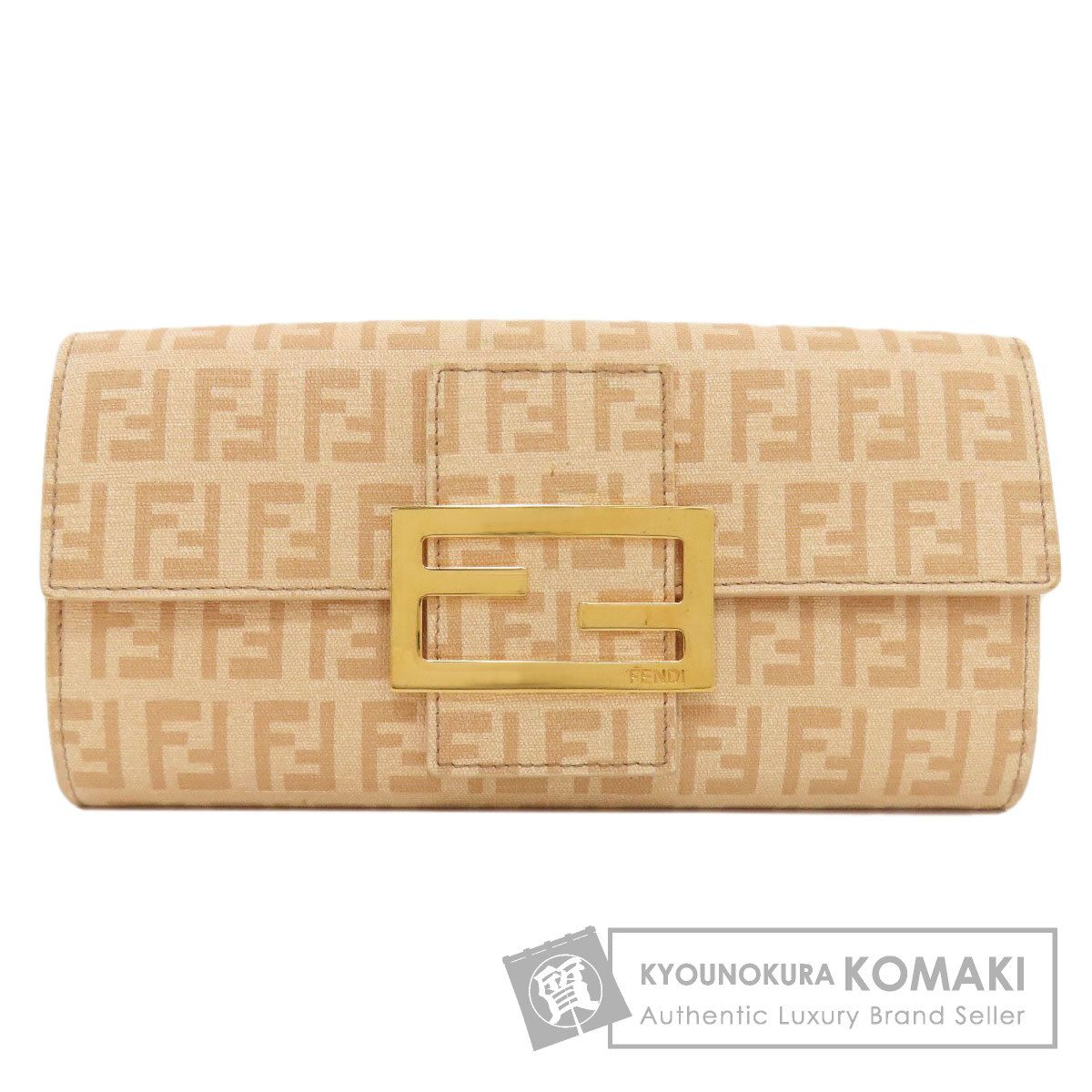 FENDI フェンディ ズッキーノ柄 長財布（小銭入れあり） PVC レディース [中古]
