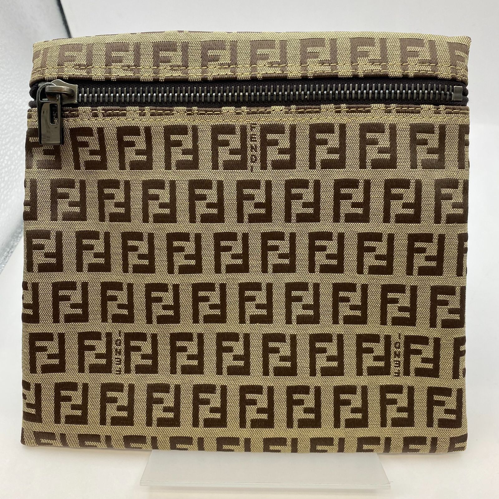 【中古】FENDI ズッカ柄 フラットポーチ