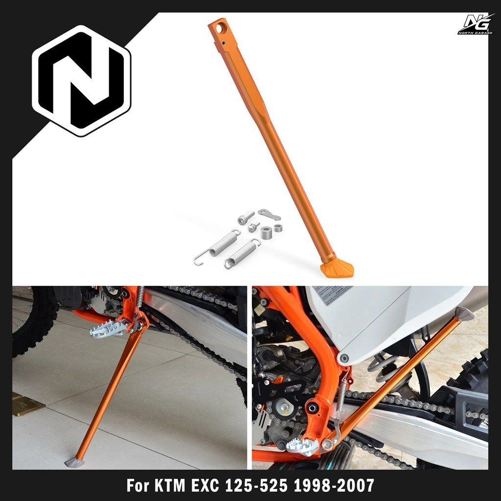 KTM EXC 300 EXC 250 EXCF 350 EXC 450 EXC 525 EXC 125 150 1998-2007 オートバイ用キックスタンド キックサイドスタンド スプリングキッ