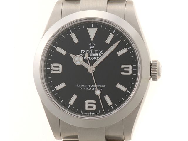ROLEX ロレックス ウォッチ エクスプローラー40 時計 224270 腕時計 ステンレス ブラック 自動巻き ブラック文字盤 メンズ【中古】433