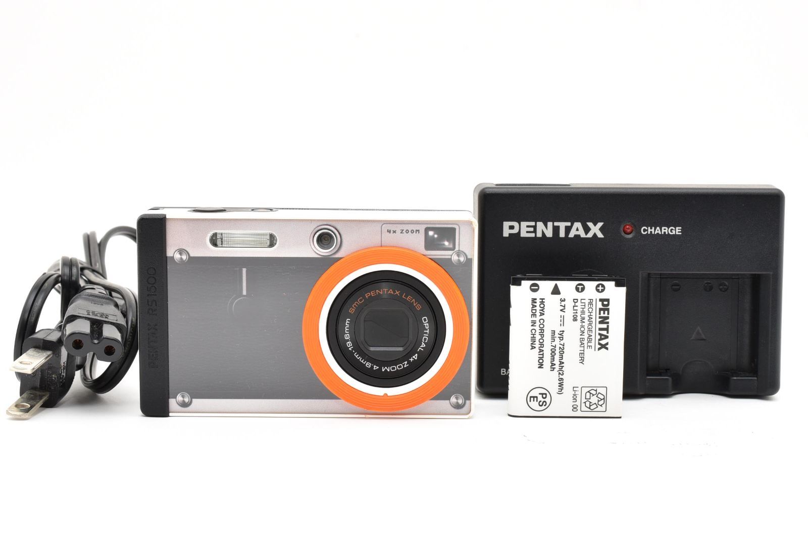 ★良品★ PENTAX Optio RS1500 ペンタックス オールド コンデジ デジカメ コンパクトデジタルカメラ【1400万画素】 #0721