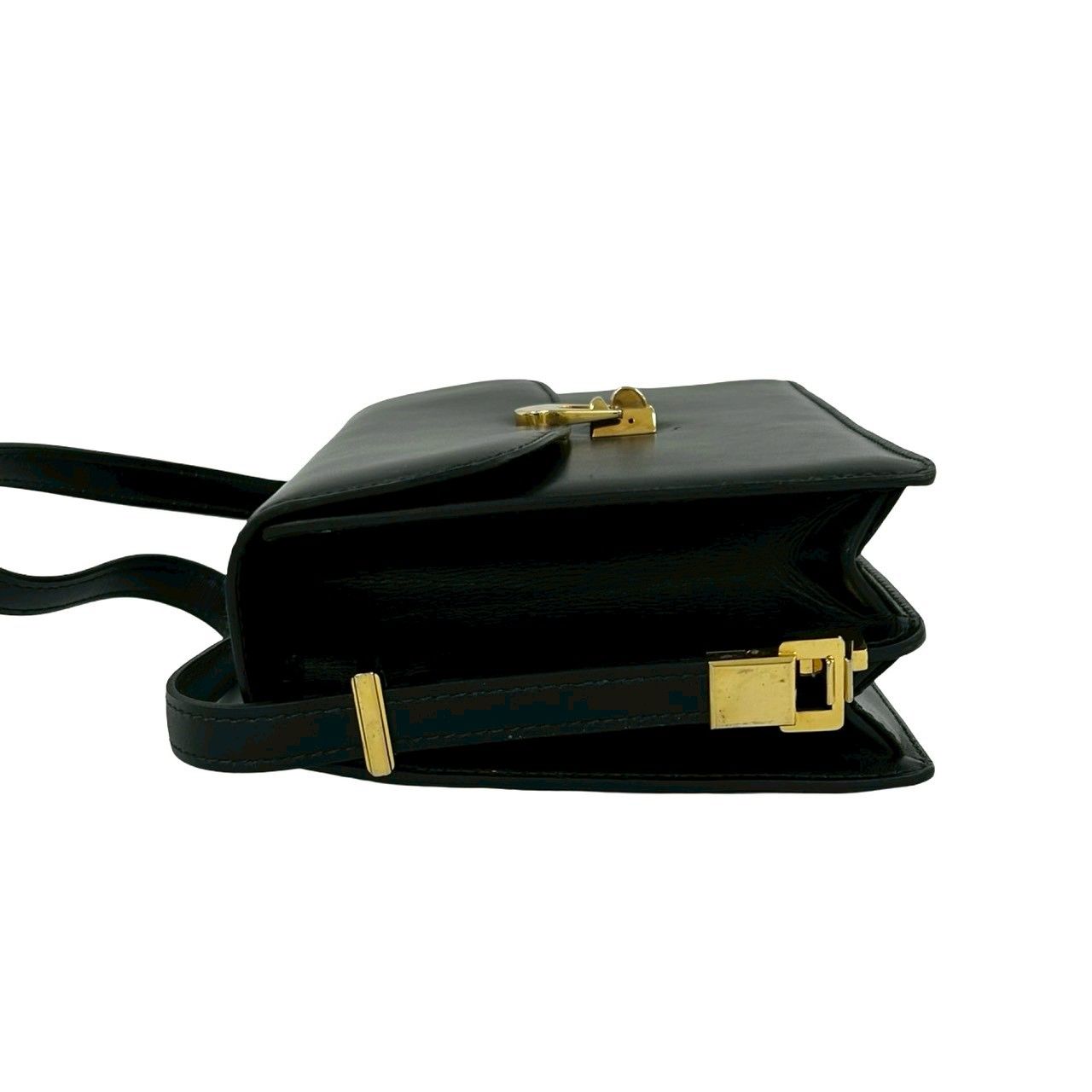 極 美品 希少品 保存袋付き CELINE セリーヌ ロゴ 金具 刻印 レザー 本 