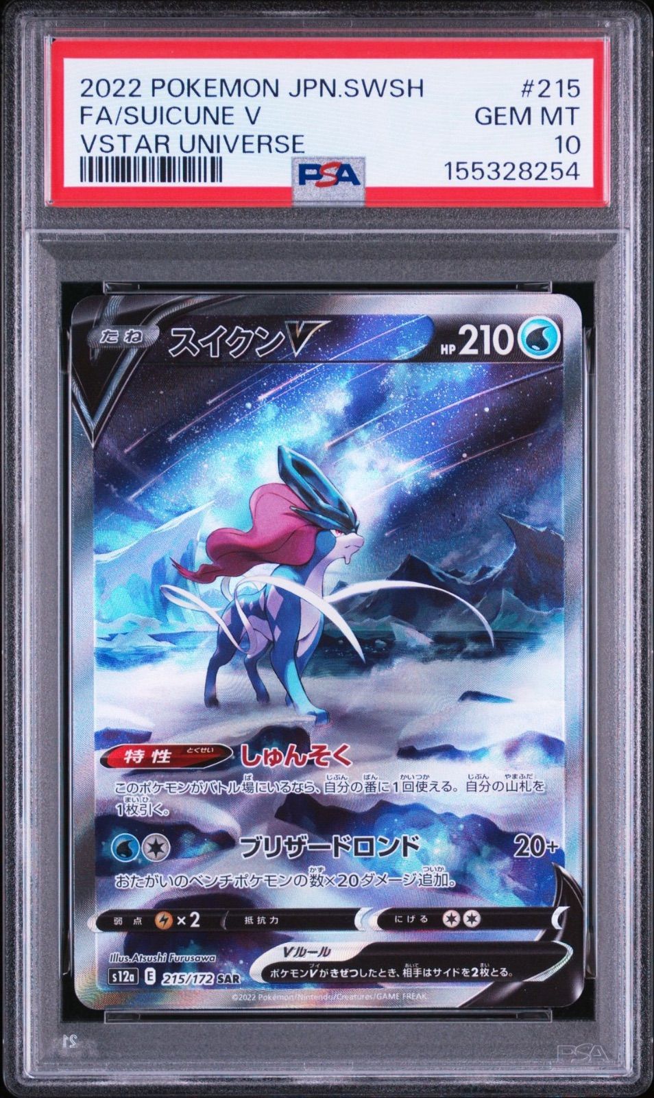 PSA10】 3連番 エンテイV スイクンV ライコウV SAR VSTARユニバース