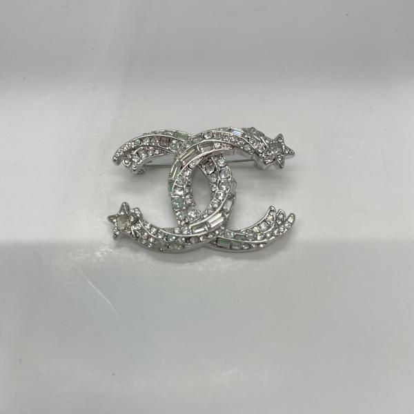 【中古】CHANEL ブローチ ココマーク スター シルバー シャネル[91]