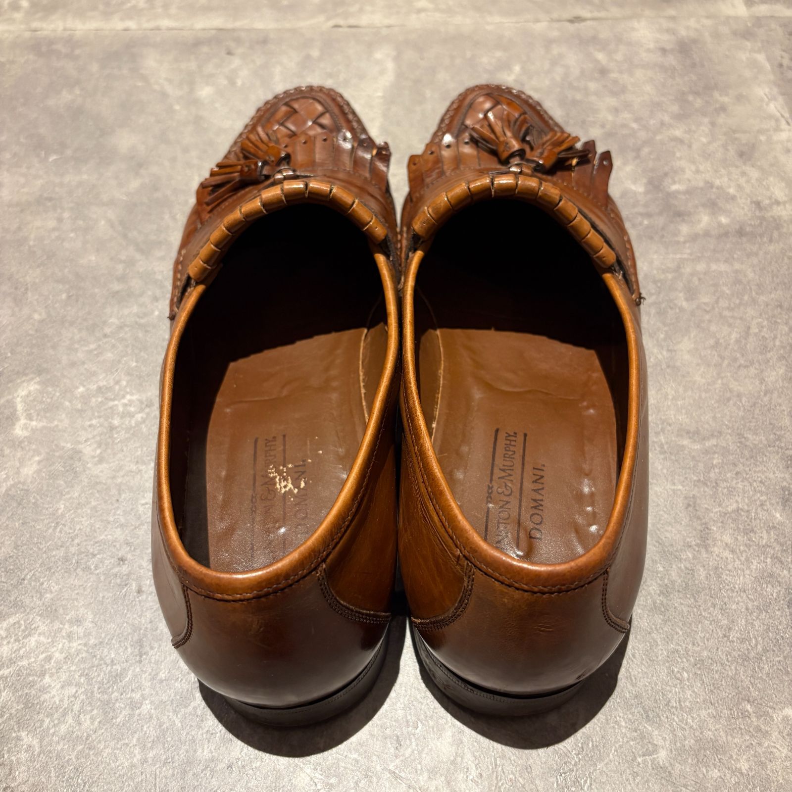 Johnston&Murphy DOMANI 編み込み タッセルローファー Johnston&Murphy