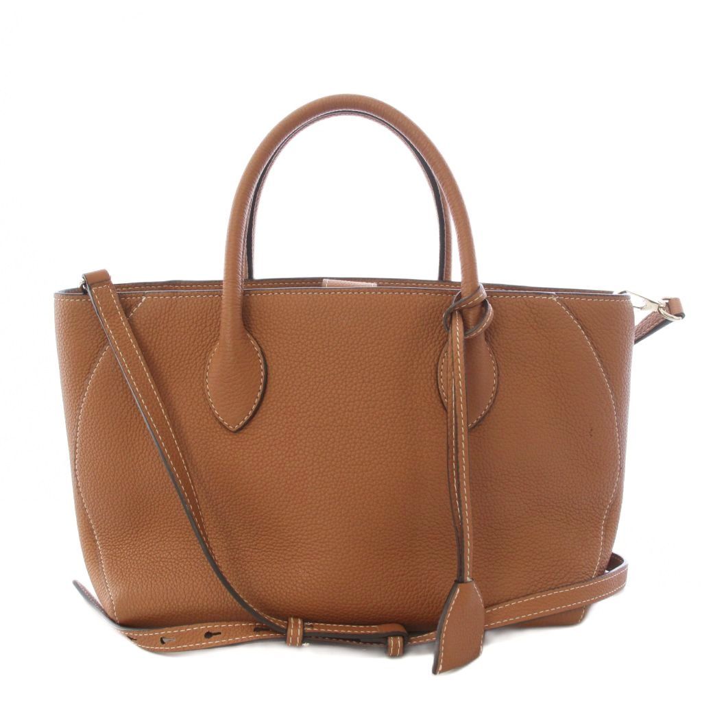 ボナベンチュラ BONAVENTURA ミア トートバッグ ハンドバッグ ショルダーバッグ 2WAY レザー 茶 ブラウン /TK ■MU