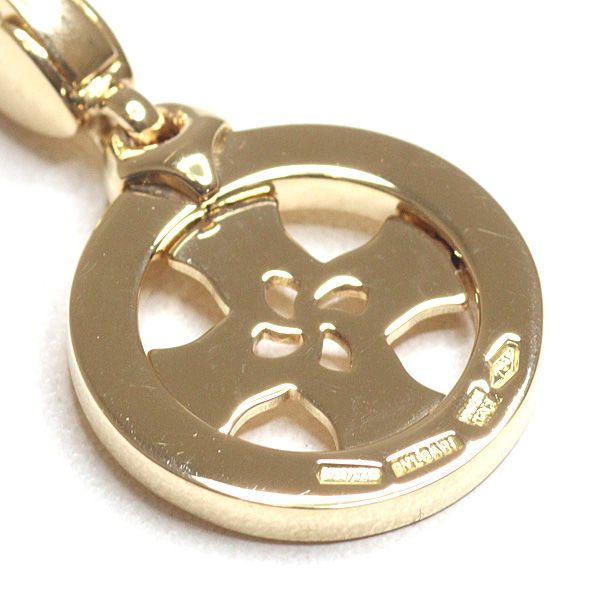 ブルガリ BVLGARI トンド クロス チャーム ペンダントトップ K18YG 750