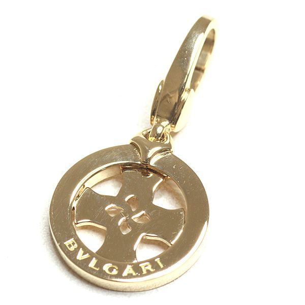 ブルガリ BVLGARI トンド クロス チャーム ペンダントトップ K18YG 750 イエローゴールド 仕上げ済【中古】