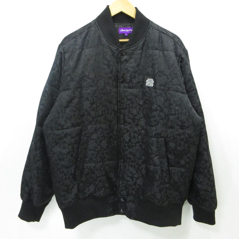 【三重本店】 中古 BlackEyePatch | ブラックアイパッチ ブルゾン Dragon Texitile Padded Jacket ブラック サイズ：L 【95】