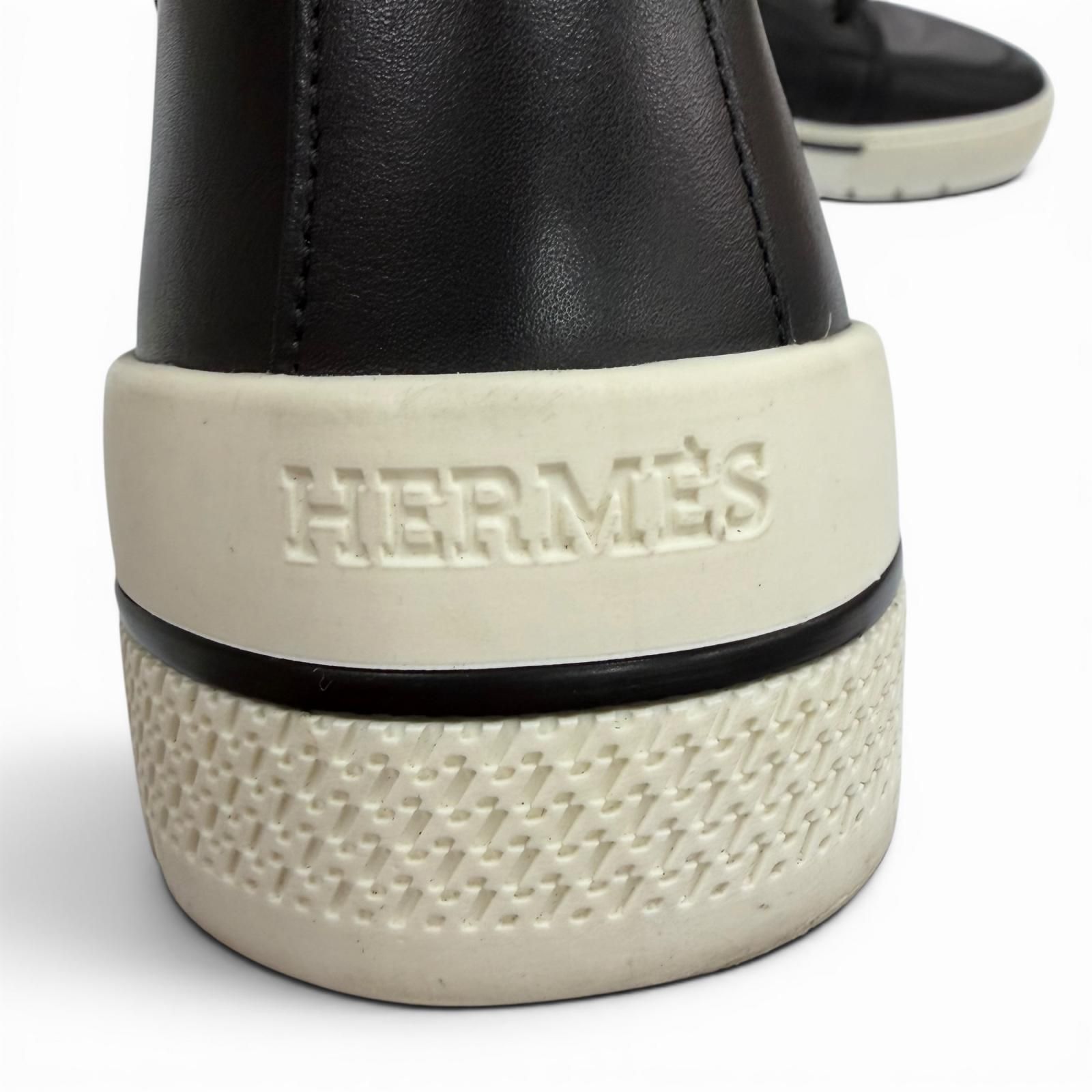 極美品▽HERMES エルメス 182355ZH レザー Hロゴ入り サイドジップ 