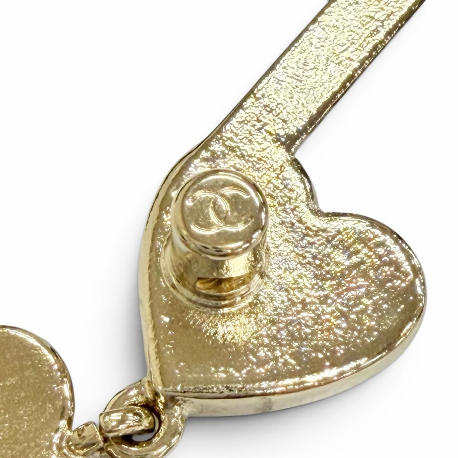 極美品△CHANEL シャネル L24A ABE085 ココマーク ハート 音符 