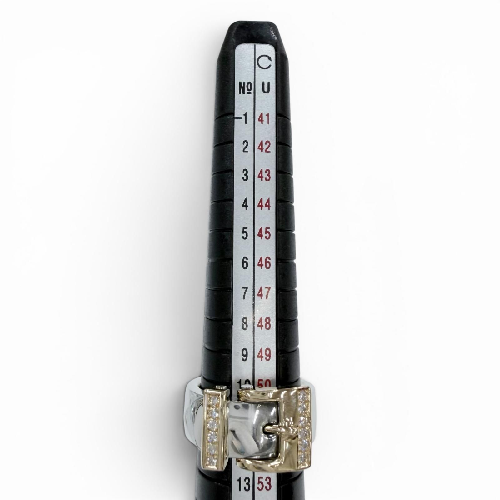 極美品◇PUERTA DEL SOL プエルタデルソル SV950 K18 ベルトデザイン 