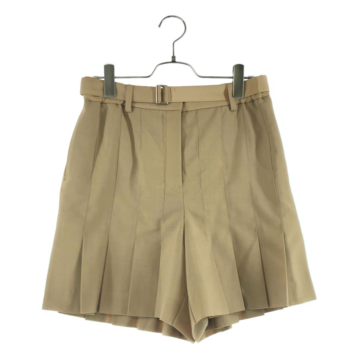 sacai / サカイ | SUITING SHORTS プリーツ ハーフパンツ | 2 | ベージュ | レディース