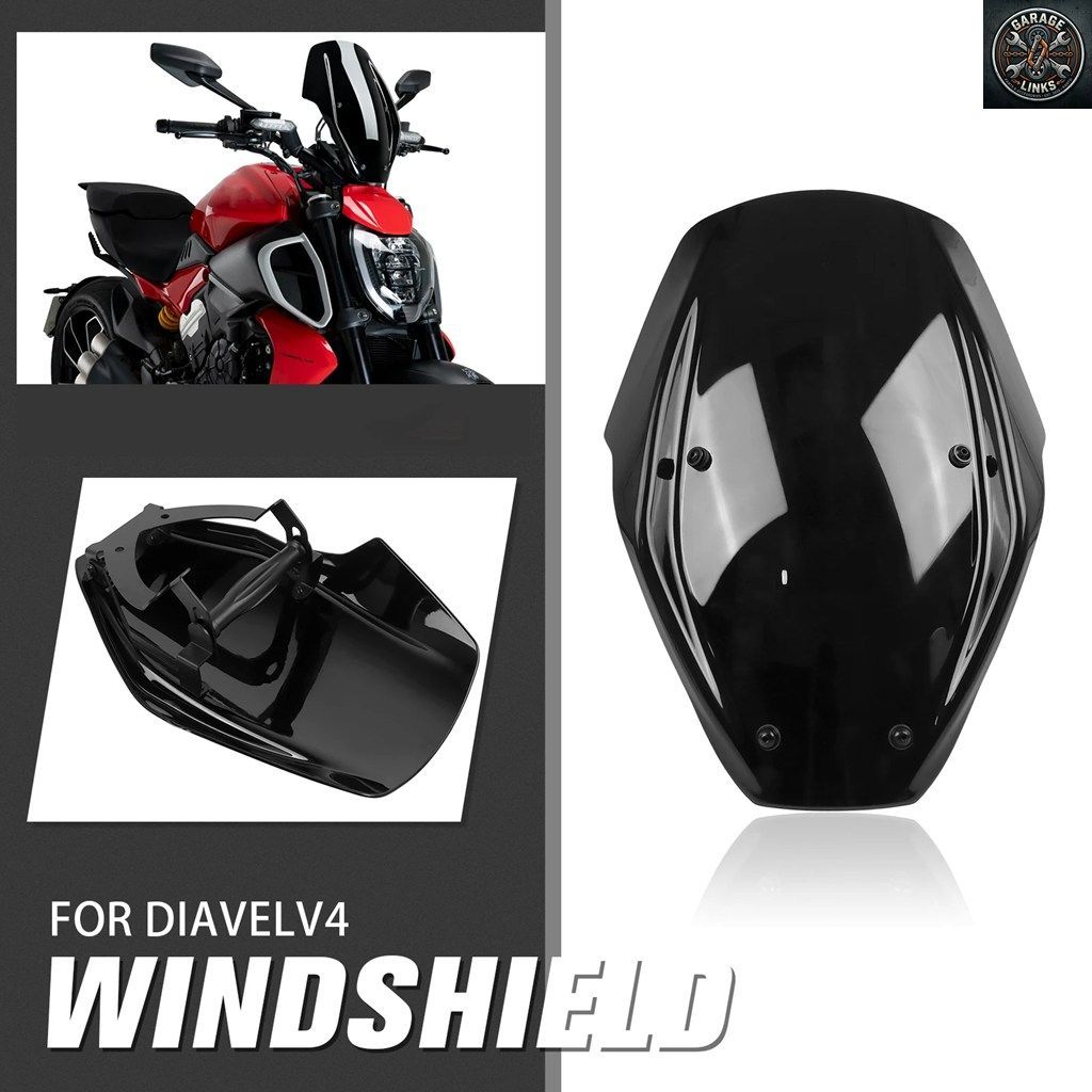 ウインドシールドカバー ウインドスクリーン取り付けブラケットキット DUCATI DIAVEL V4 2023-2026 ツーリング ウインドスクリーン ディフ