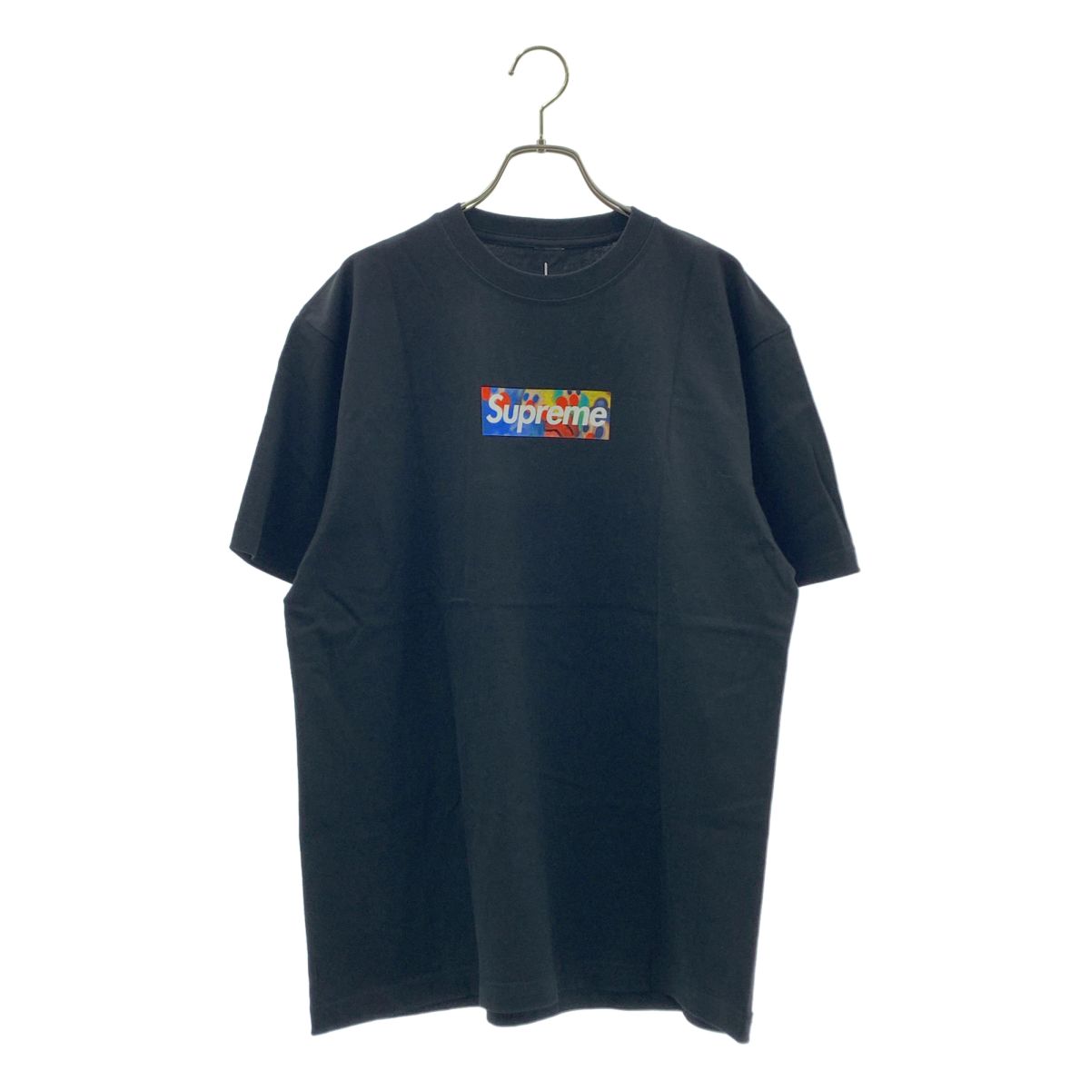 【美品】  None / | Olaolu Slawn / オラオル スローン Supreme Box Logo Tee プリント カットソー | L | ブラック | メンズ