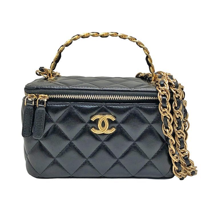 CHANEL シャネル バニティ ケース マトラッセ ココマーク 2way