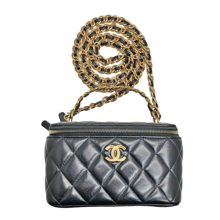 CHANEL シャネル バニティ ケース マトラッセ ココマーク 2way